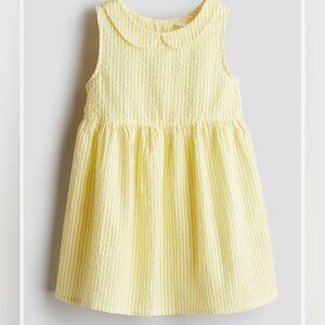 H&M Yellow Striped Kids Dress